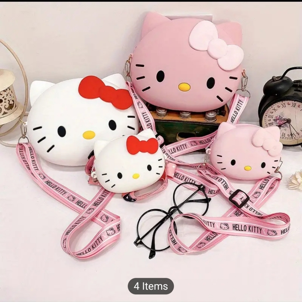 Hello Kitty Sanrio Silicone Crossbody Bag - Picture 2 of 5